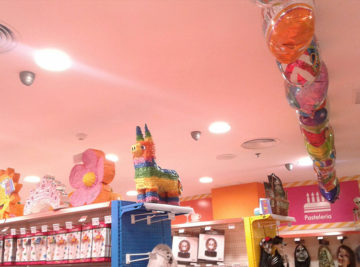 instalación comercio led